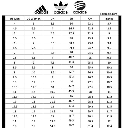 Adidas shoes sizes UK